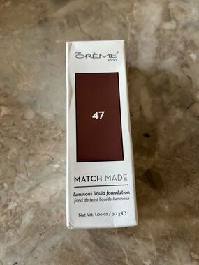 Amazon The Crème Shop Match Made Luminous Liquid Foundation - Shade 47 Brown
